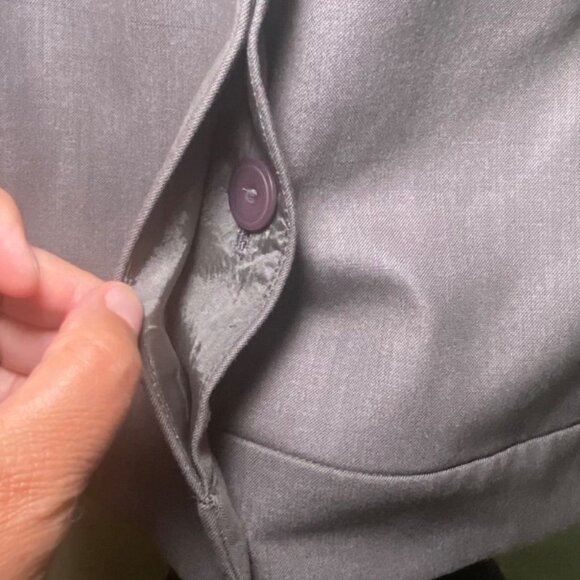 Jones New York Womens Gray Stretch Blazer Jacket Size 18 Careerwear Office - Picture 5 of 10